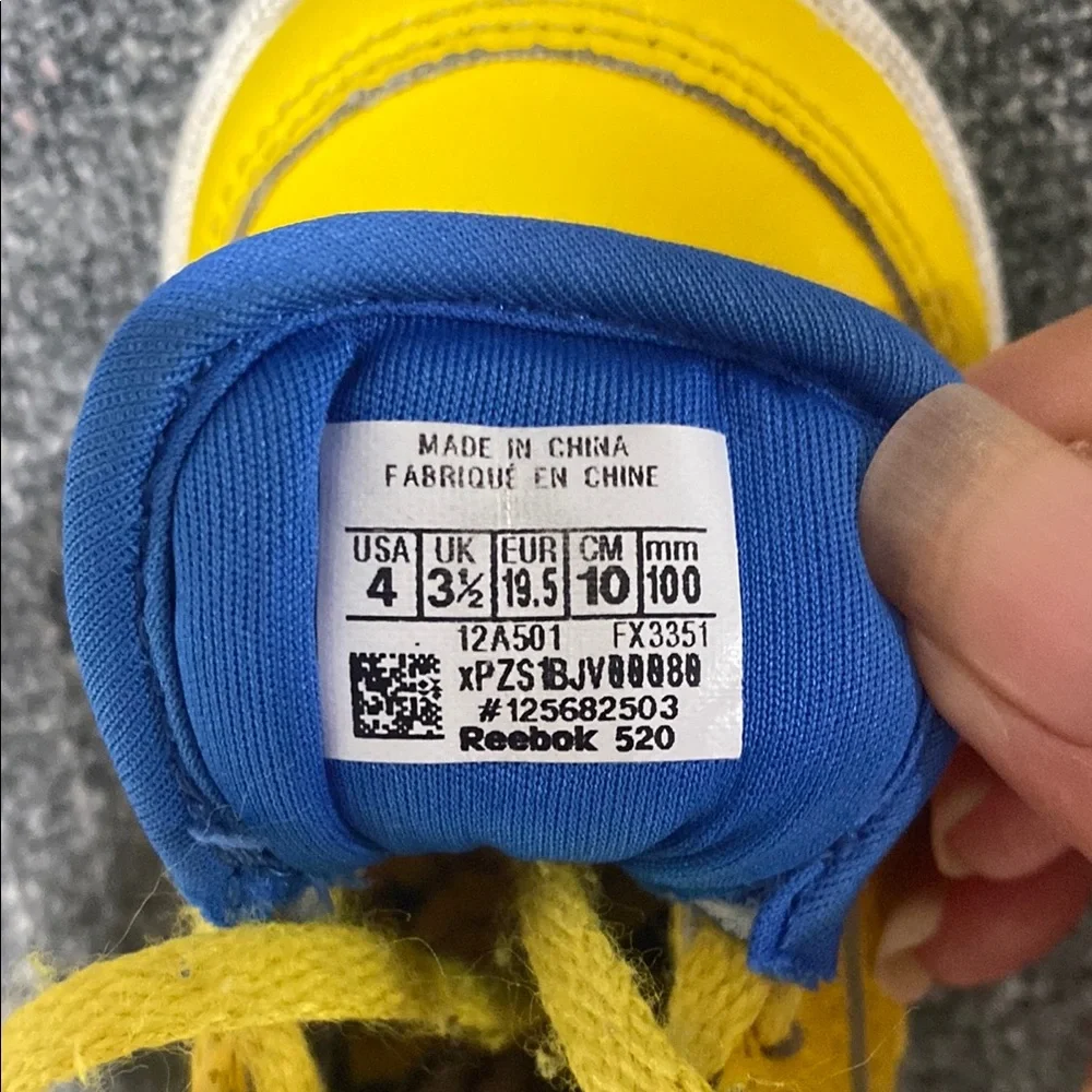 Reebok Kids minion Yellow Sneakers - Picture 4 of 6